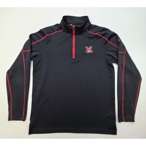 Miami University Redhawks Pullover Mens L Under Armour 1/4 Zip Lightweight Golf